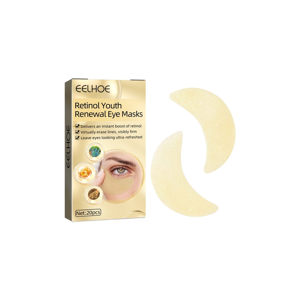 EELHOE Retinol Eye Mask, Làm Sáng Và Nâng Cơ Những Nếp Nhăn Xung Quanh Mắt, Sửa Chữa Quầng Thâm và Bọng Mắt, Mặt Nạ Cung Cấp Độ Ẩm