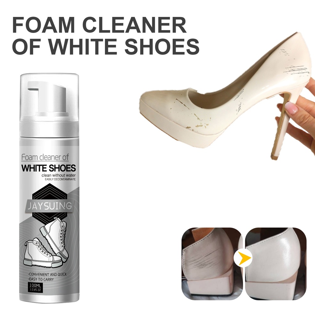 Jaysuing Little White Shoe Cleaner, Dọn Dẹp Những Vết Bẩn Làm Sáng Bờ Giày Vàng Khử Oxit Dễ Dàng Giặt Sạch