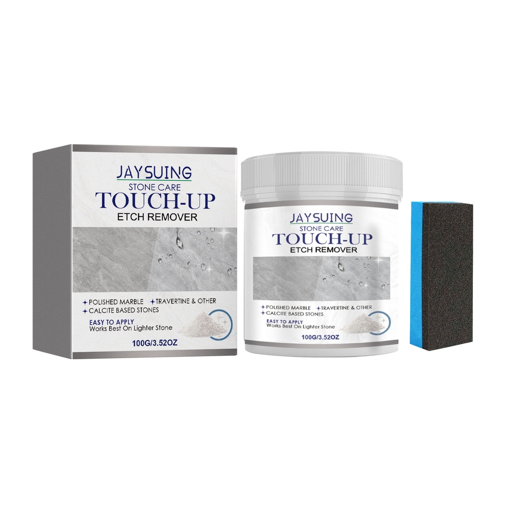 Jaysuing Stone Care Touchup Etch Remover, Bột Chăm Sóc Đá Loại Bỏ Vết Ố, Vết Dầu Trong Nhà Bếp