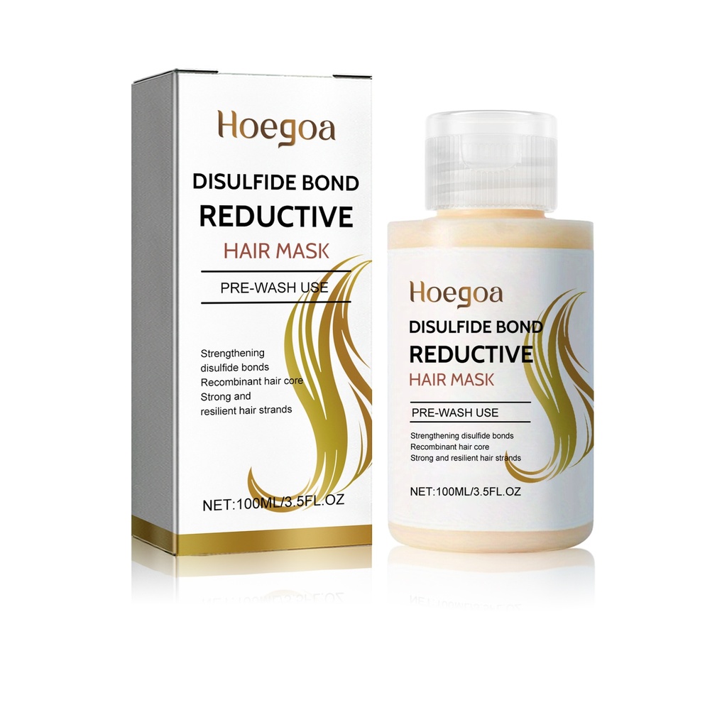 Mặt nạ tóc tái tạo liên kết disulfide Hoegoa, sửa chữa tóc khô và tóc xù, mặt nạ tóc bị hư tổn chắc khỏe và mềm mại