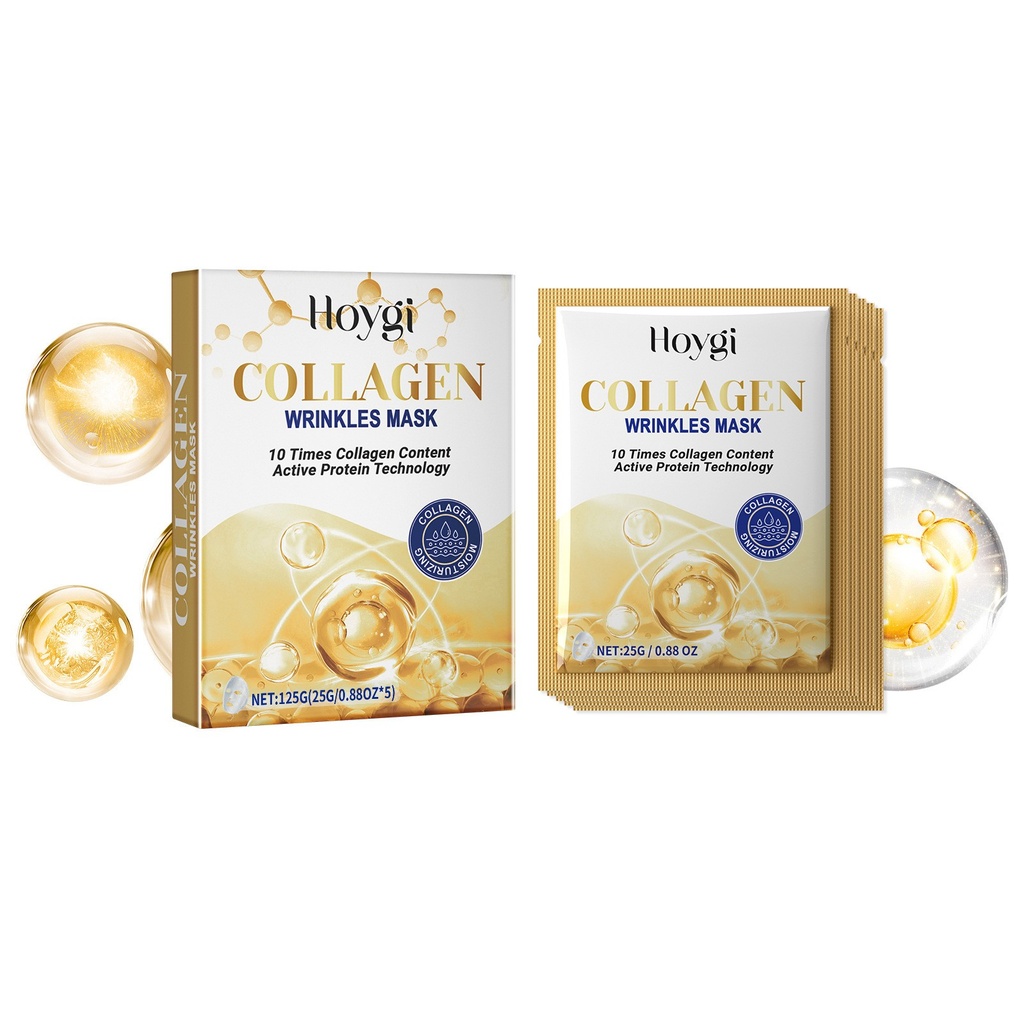 Mặt nạ Collagen ngăn ngừa nếp nhăn Hoygi, cấp ẩm, làm săn chắc da mặt, làm sạch, chống nếp nhăn, chống lão hóa cho mắt
