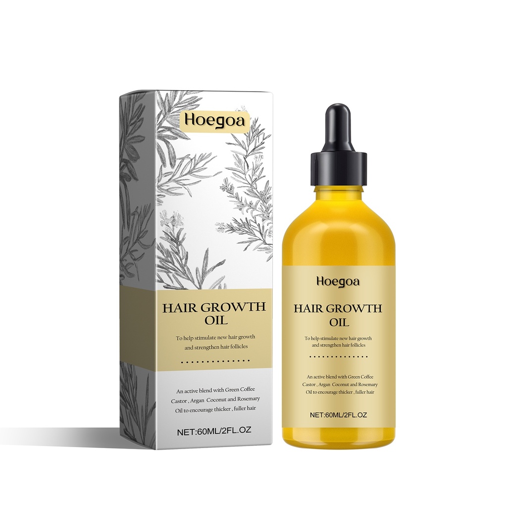 Dầu Tăng Trưởng Tóc HOEGOA, Chăm Sóc Da Đầu Tóc Dày Mượt Tóc Bóng Đẹp Dưỡng Ẩm Dầu Cần Thiết