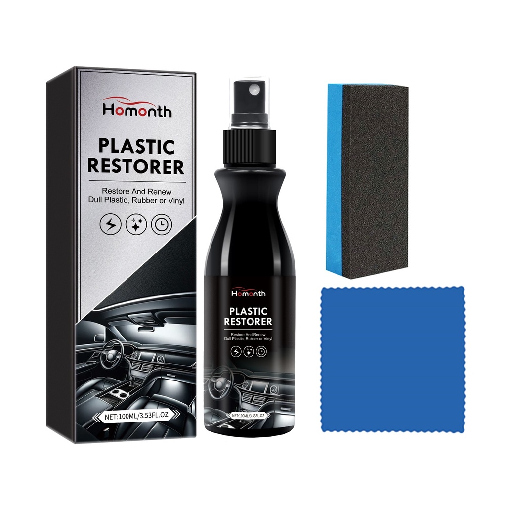 Homonth Plastic Restorer, Chất tẩy rửa nội thất xe hơi, Hoàn thiện tinh thể mạ chống gỉ