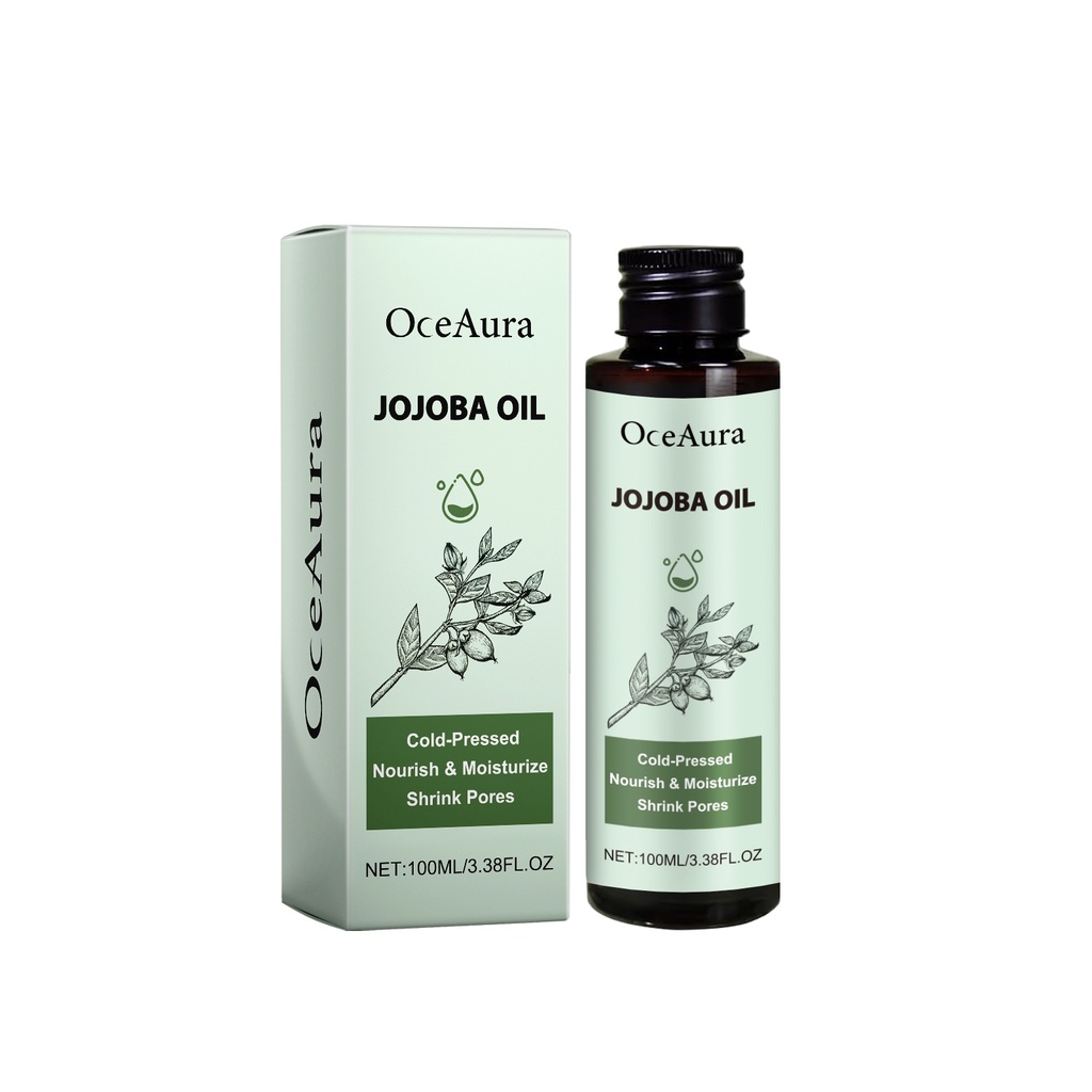 OceAura Dầu Jojoba, Dầu Dưỡng Mềm Mại Cho Tóc Xù, Giúp Thư Giãn Da Đầu