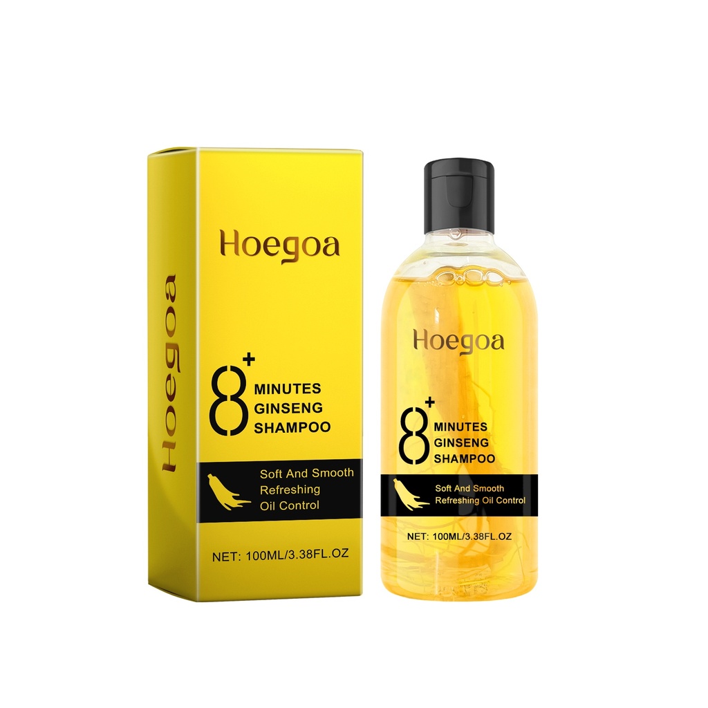 Dầu gội Hoegoa Ginseng, Dầu gội sạch da đầu tóc chặt chữa lành tóc hư tổn và cung cấp độ ẩm cho tóc dày