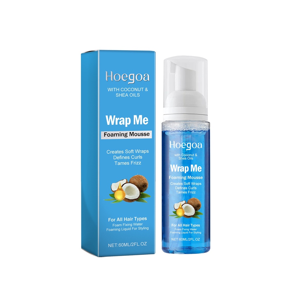 Mousse tạo kiểu Hoegoa Wrap Me, sửa chữa và chăm sóc tóc xoăn, dưỡng tóc hư tổn, tóc khô và gãy.