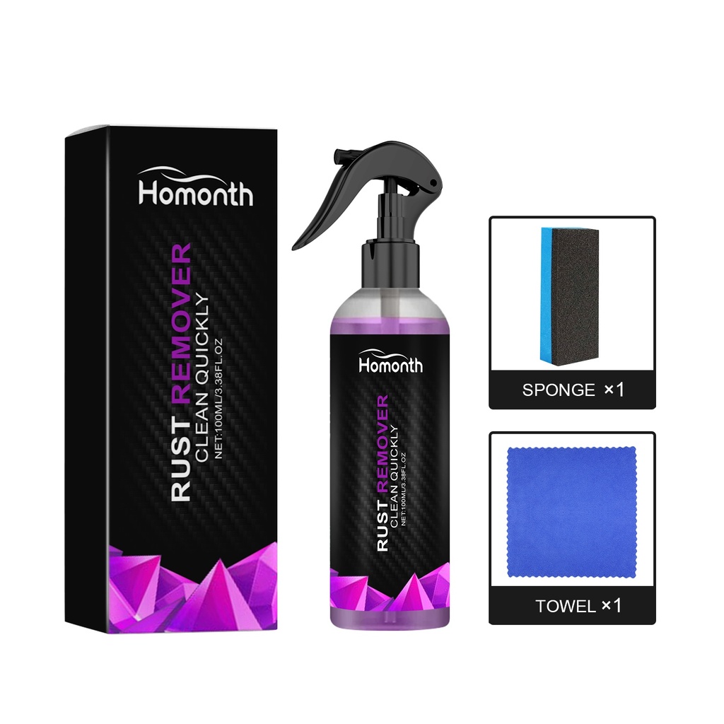 Homonth Powerful Car Rust Remover, Anti-Rust Cleaning And Renovation Of Metal Parts Anti-Oxidation And Rust Removal Conversion Agent