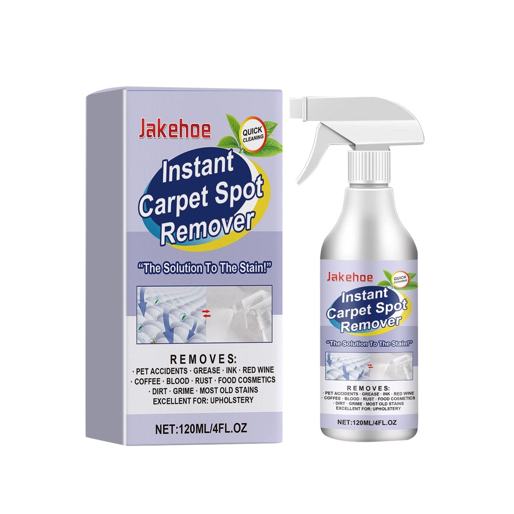 Jakehoe Instant Carpet Spot Remover Chất tẩy vết bẩn thảm tức thì, dễ dàng làm sạch để loại bỏ vết bẩn, nước tẩy với hương thơm lâu dài