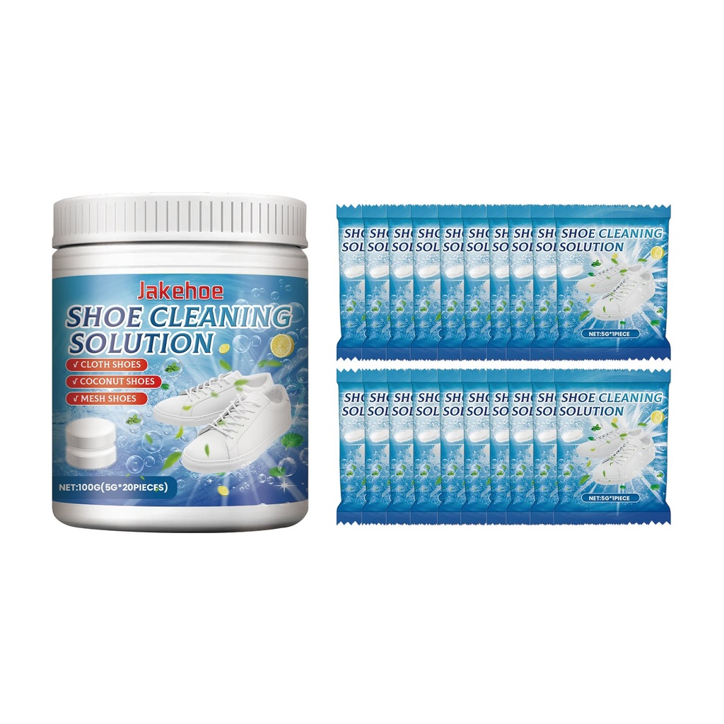 Viên tẩy rửa giày trắng nhỏ Jakehoe, giày thể thao canvas, giày trắng nhỏ, giúp làm sạch và khử trùng