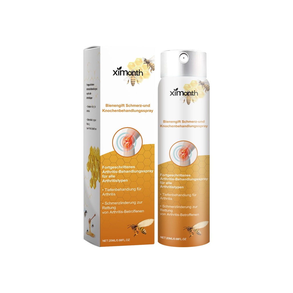 Ximonth Bee Venom Joint Spray, Relieve Ankle, Wrist And Knee Pain And Discomfort Joint Care Spray
