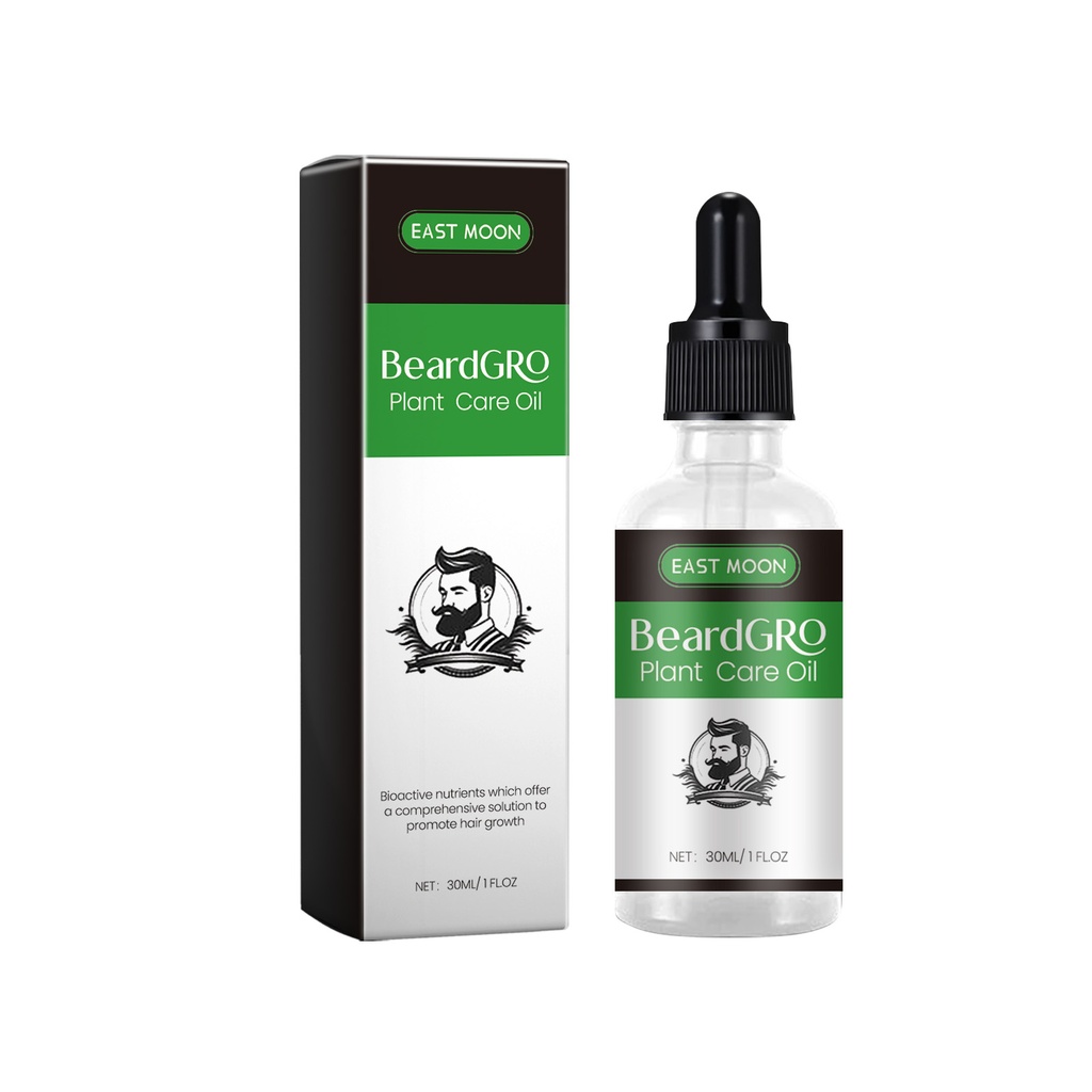 Dầu chăm sóc thực vật East Moon, Dầu dành cho râu nam giới, Dầu làm dày râu, Giải pháp chăm sóc râu nuôi dưỡng và tăng cường