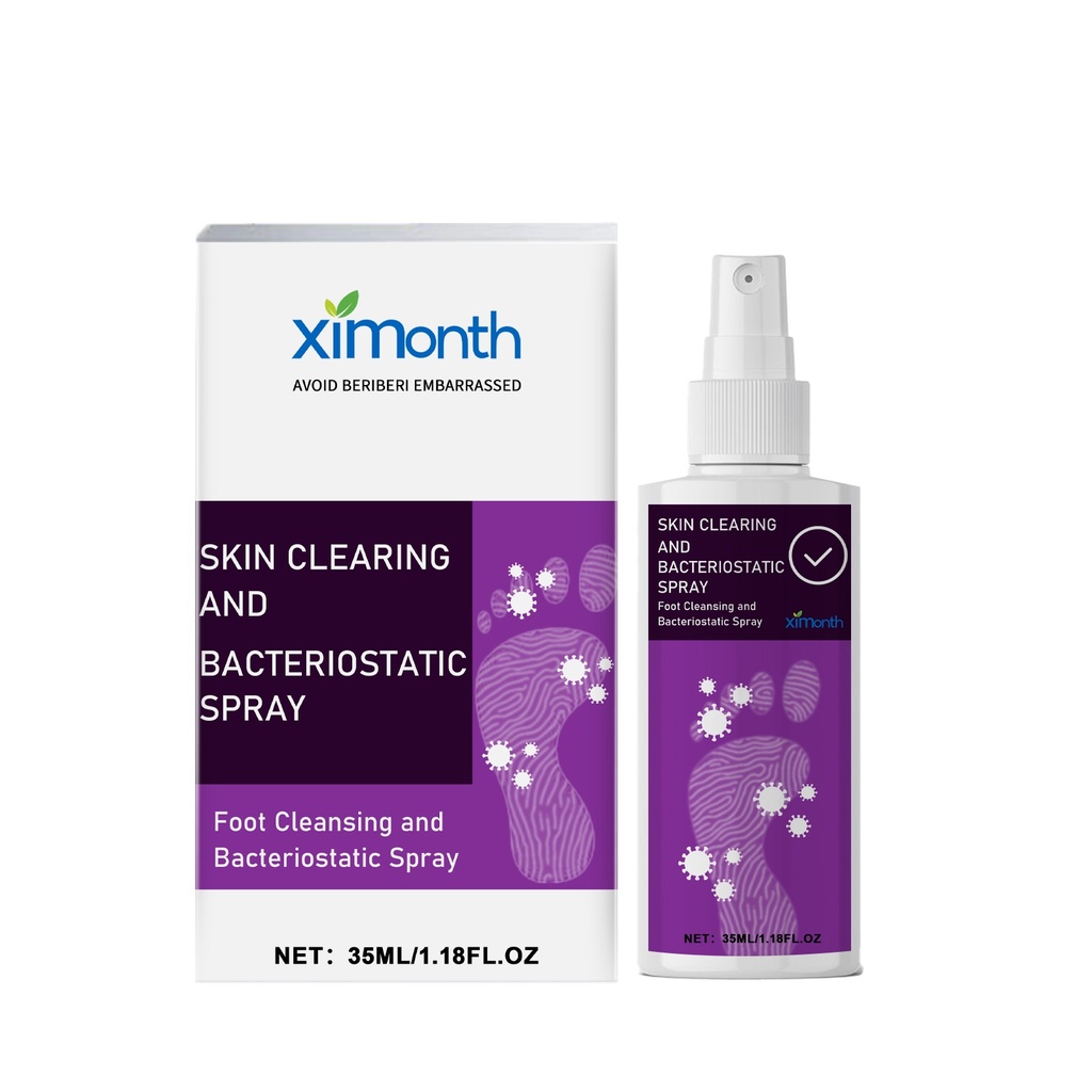 Ximonth Xịt Tẩy Rửa Và Kháng Khuẩn Chân, Giảm Mùi Hôi Và Mồ Hôi Chân Làm Sạch Khử Mùi Và Gãi Ngứa Xịt Làm Tươi Mát Chân