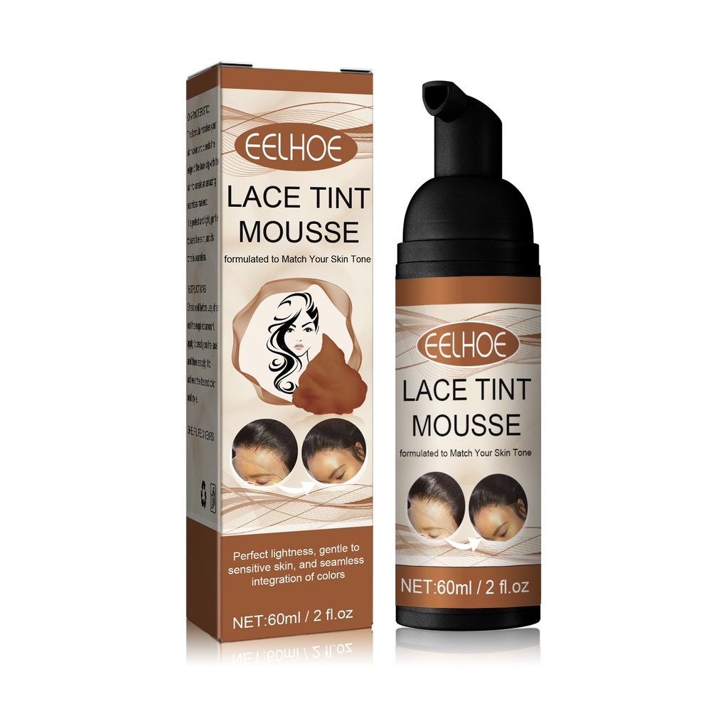 EELHOE Mousse Tô Màu Ren, Không Gây Hại cho Tóc, Màu Tóc Gọn Nhẹ Dễ Dàng Để Tô Màu Dùng Một Lần