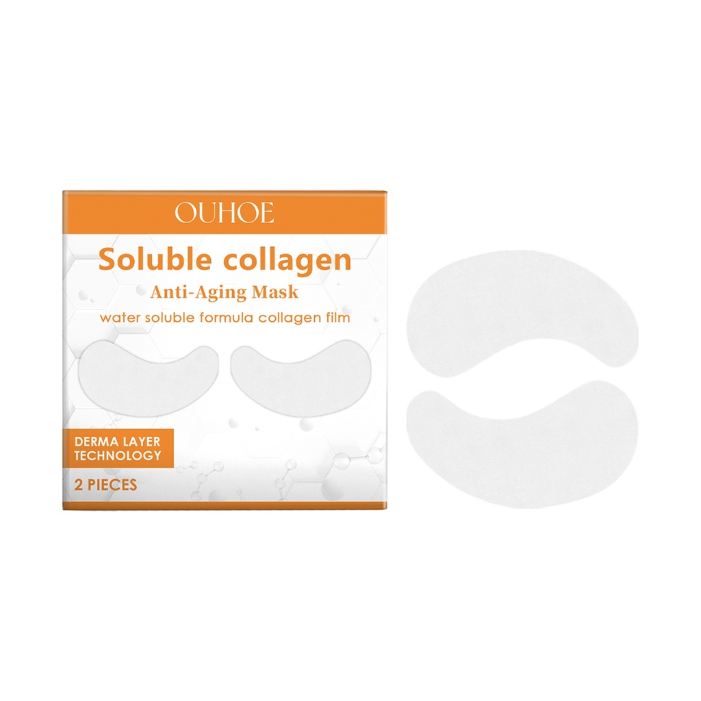 Mặt nạ mắt hòa tan collagen Ouhoe Mặt nạ mắt, làm sáng nếp nhăn và cung cấp độ ẩm cho vùng mắt