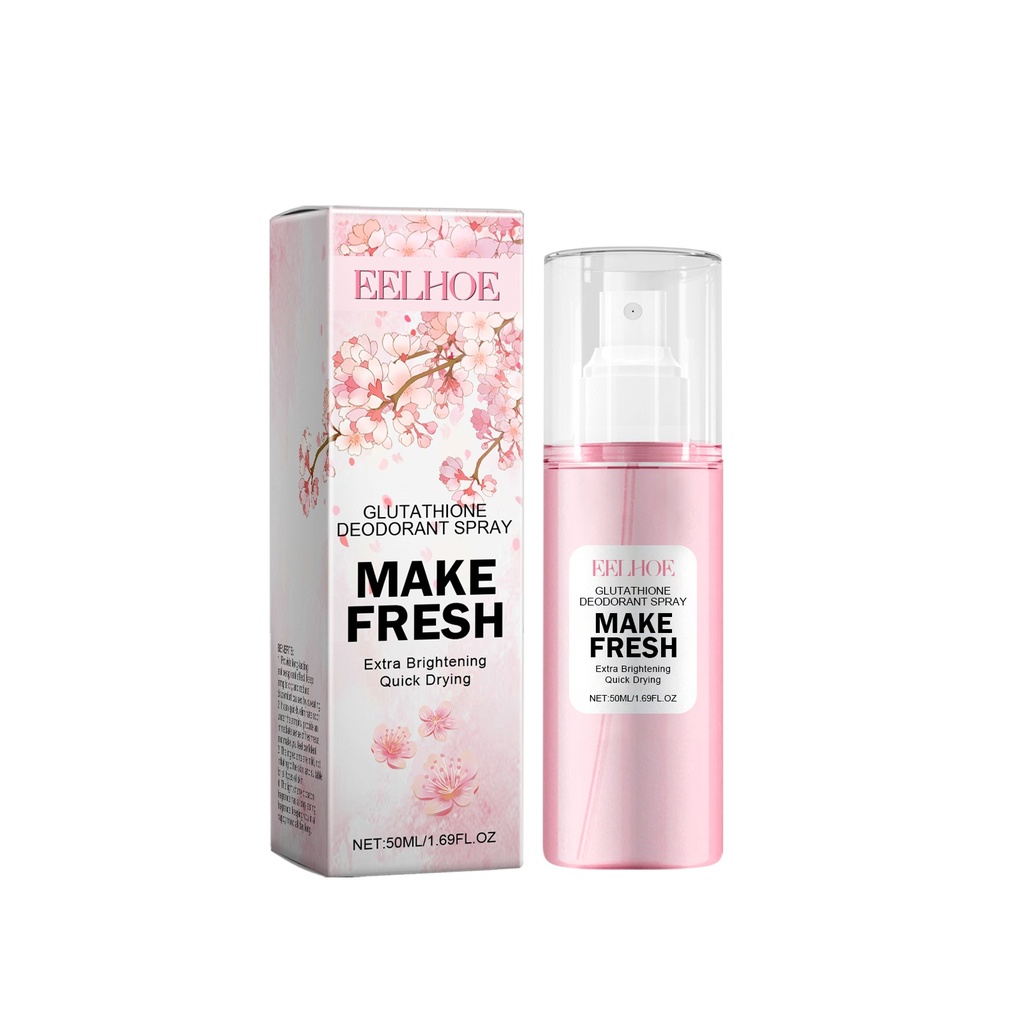 EELHOE Xịt Khử Mùi Glutathione, Mùi Hương Bền Lâu, Khô Ráp Không Dính Dầu Mùa Hè Dành Cho Nách