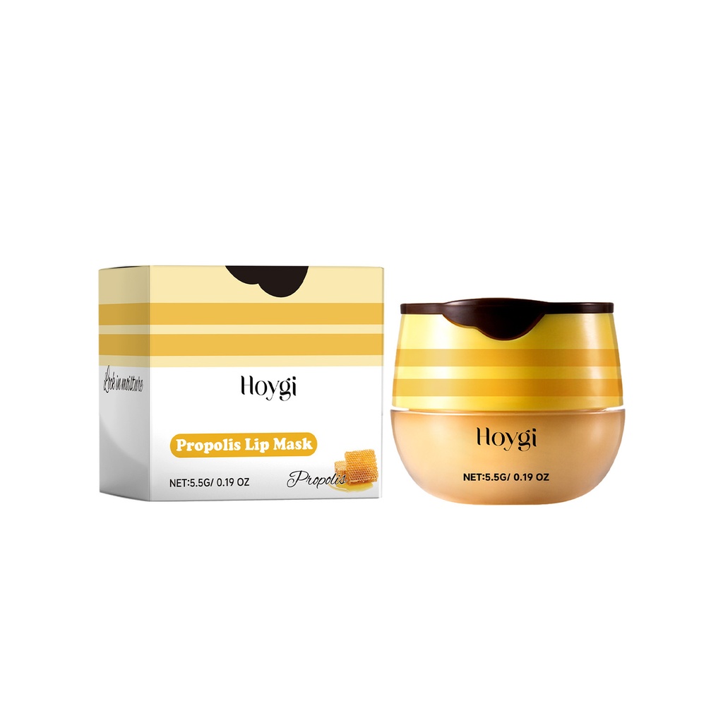 Hoygi Mặt Nạ Môi Propolis, Giảm Nếp Nhăn Môi, Kem Dưỡng Ẩm Kiềm Chế Nứt Nẻ