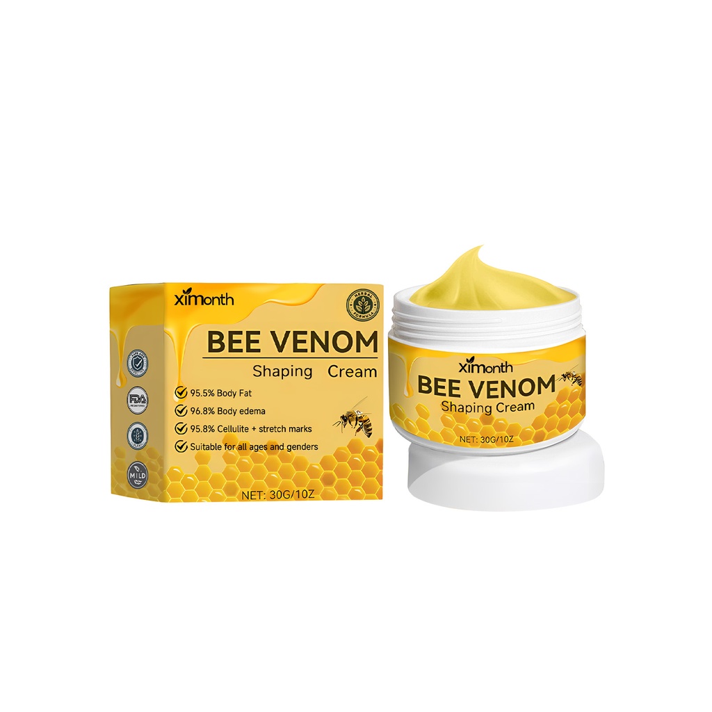 Kem giảm béo Ximonth Bee-Poison cho đường cong, làm mịn và săn chắc da, bụng lớn và kem tạo hình cơ thể.