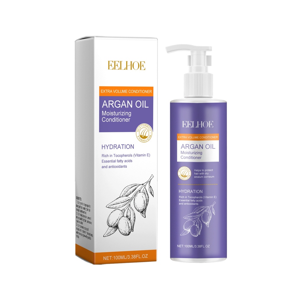 EELHOE Dầu Xả Tăng Cường Độ Bồng Bềnh Dầu Argan Dành Cho Tóc Khô, Mượt Và Bồng Bềnh