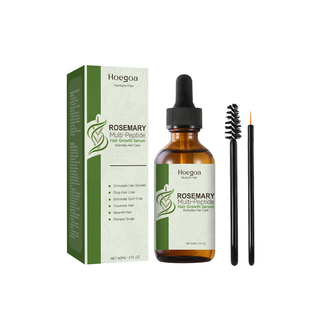 Serum Chăm Sóc Tóc Polypeptide Rosemary Hoegoa Nuôi Dưỡng Da Đầu, Cung Cấp độ Ẩm cho Tóc và Khôi Phục Tóc Khô