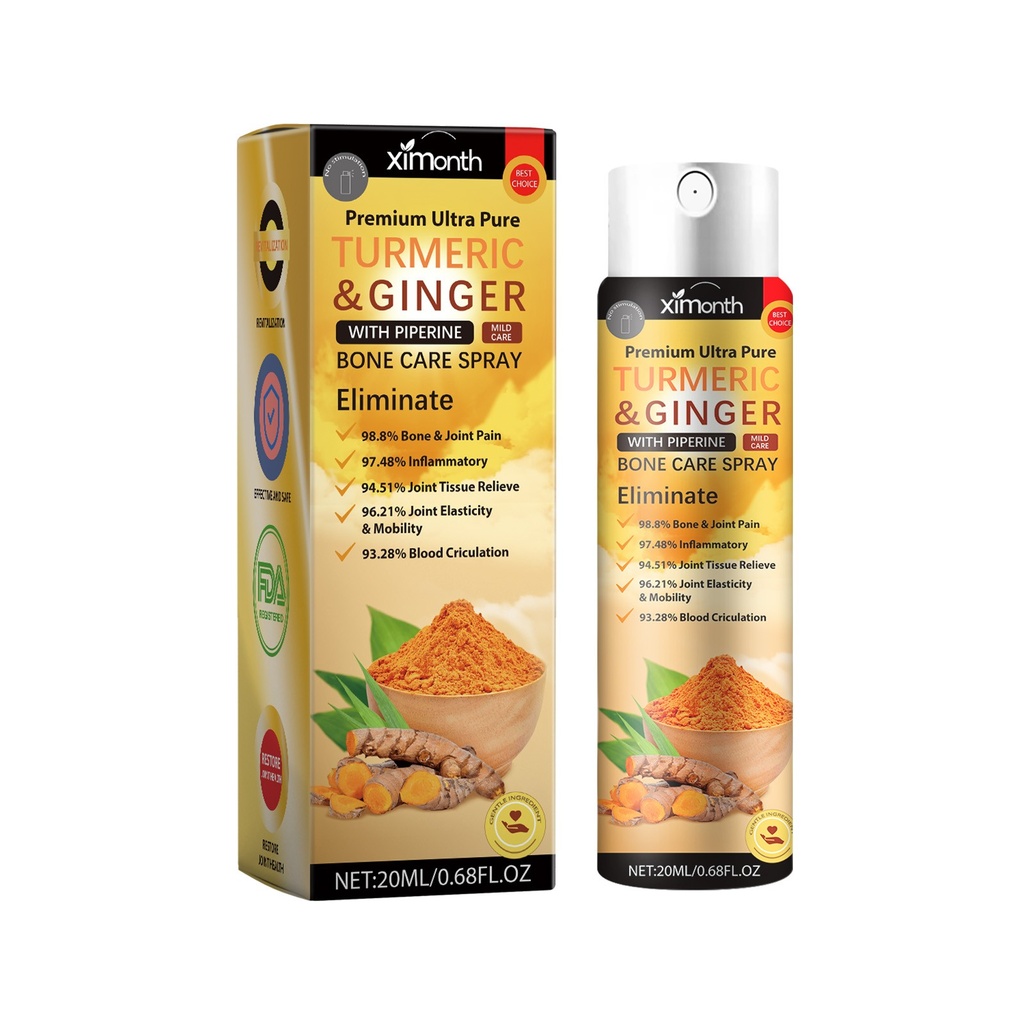 Ximonth Xịt Điều Trị Khớp Curcumin, Xịt Điều Trị Cơ Thể Dưỡng Ẩm Và Chăm Sóc Khớp