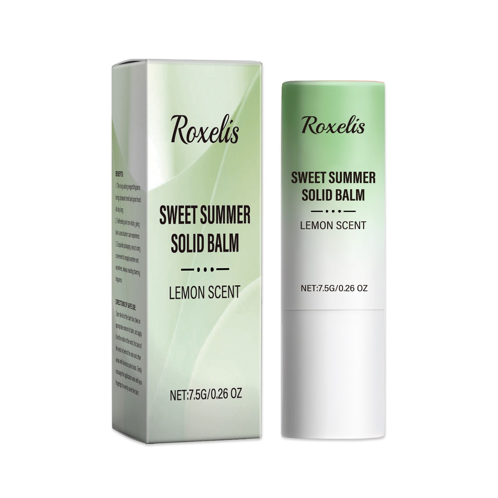 Roxelis Sweet Summer Solid Balm Series Fresh And Elegant Portable Care Solid Balm With Fragrance And Charm
