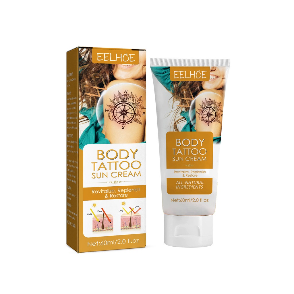 Kem Bảo Vệ Hình Xăm EELHOE, Bảo Vệ Cách Ly Ngoài Trời, Dưỡng Ẩm, Sửa Chữa Hình Xăm, Làm Mờ Hình Xăm.