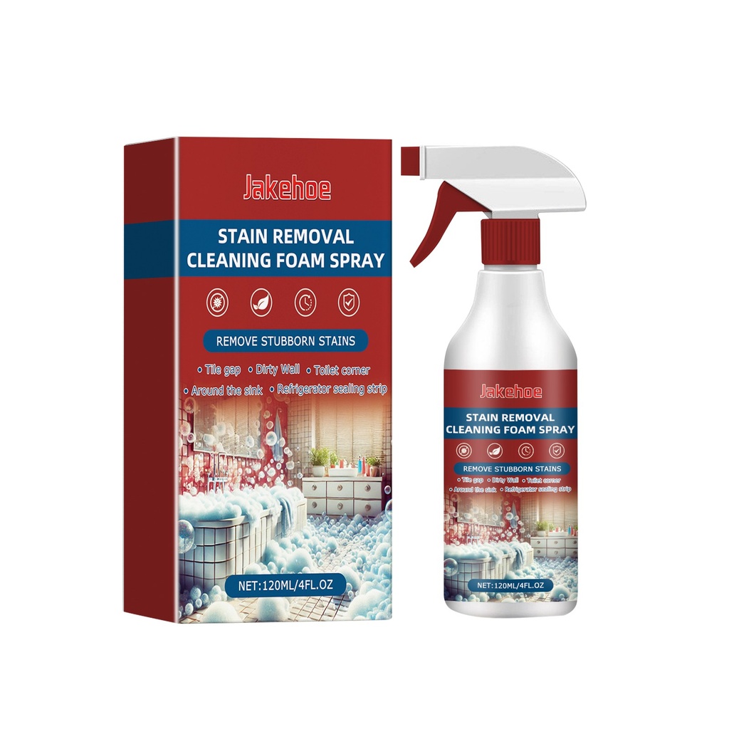 Xịt Tẩy Rửa Bọt Nhà Tắm Jakehoe, Tẩy Rửa Toilet, Bồn Tắm, Chậu Rửa, Gạch