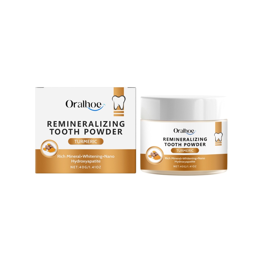 Bột Làm Sạch Răng Miệng Nghệ Oralhoe Làm Sạch Nhẹ Nhàng Răng Và Tartar