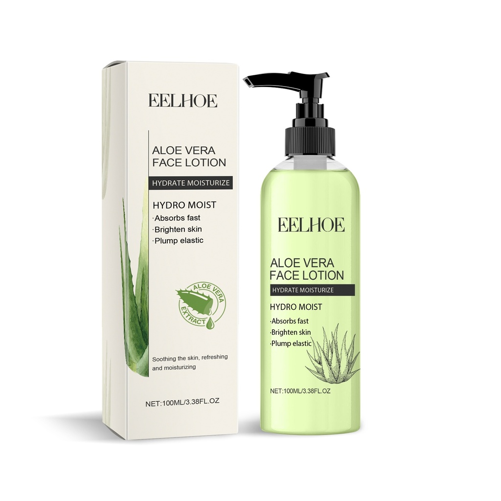 EELHOE Lotion chăm sóc da Aloe Vera cung cấp độ ẩm, làm mềm và làm sáng cho da mặt