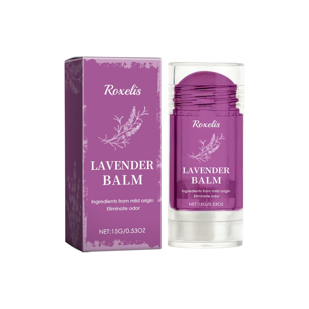 Roxelis Lavender Fragrance Fragrance, Portable Women's Solid Fragrance Fresh Light Fragrance A Touch Lasting Fragrance