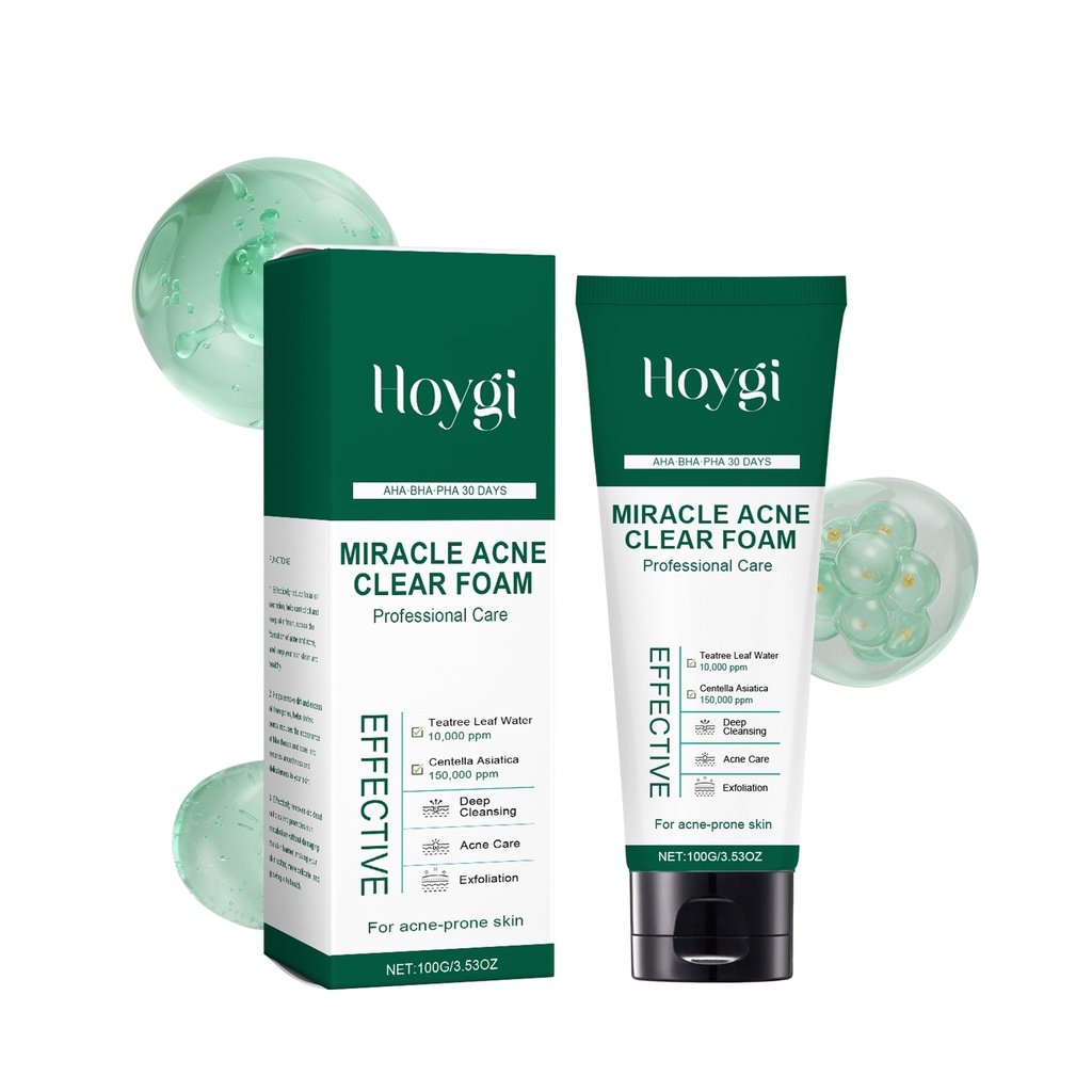 Sữa Rửa Mặt Trà Xanh Hoygi Tea Tree, Kiểm Soát Dầu Hàng Ngày, Làm Sạch Lỗ Chân Lông Nhẹ Nhàng, Cấp Ẩm