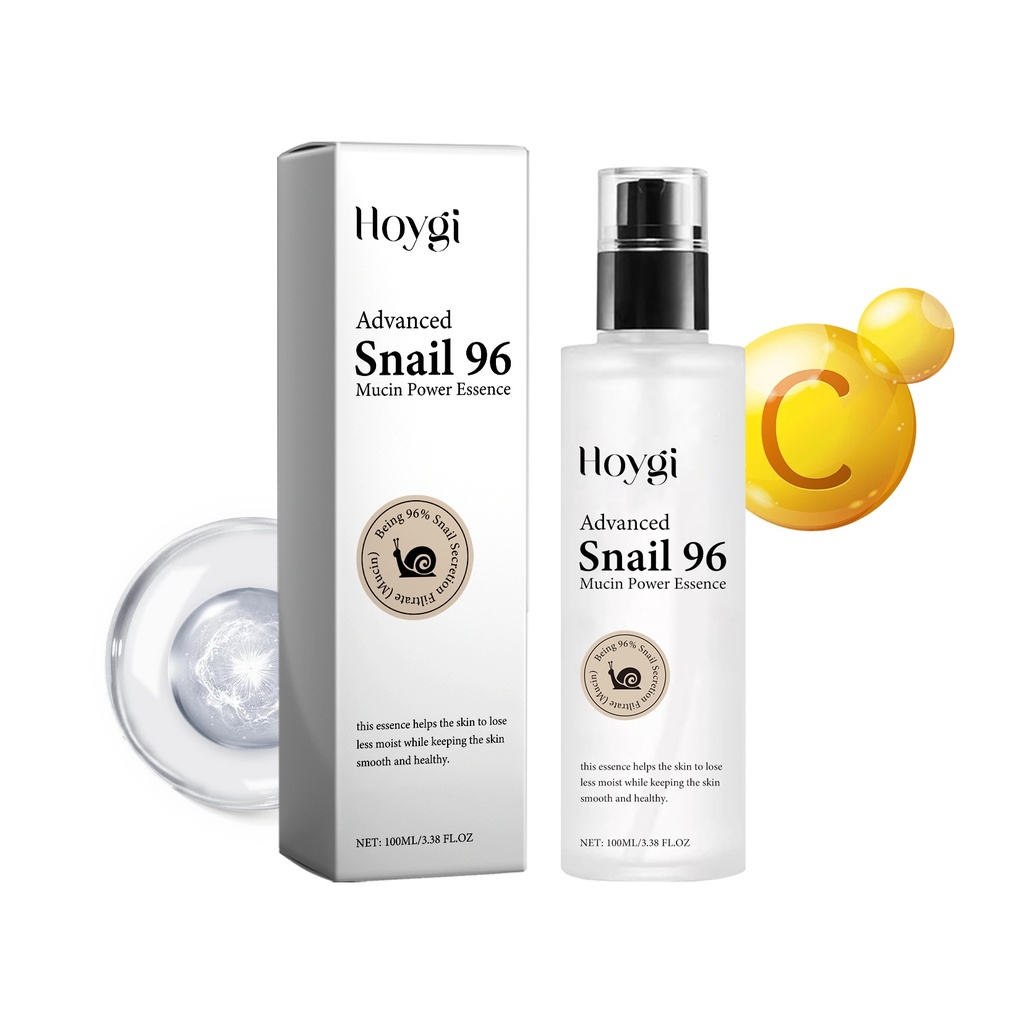 Serum nhầy ốc sên Hoygi, cấp nước, dưỡng ẩm, trong suốt, rạng rỡ, rạng rỡ và thô ráp