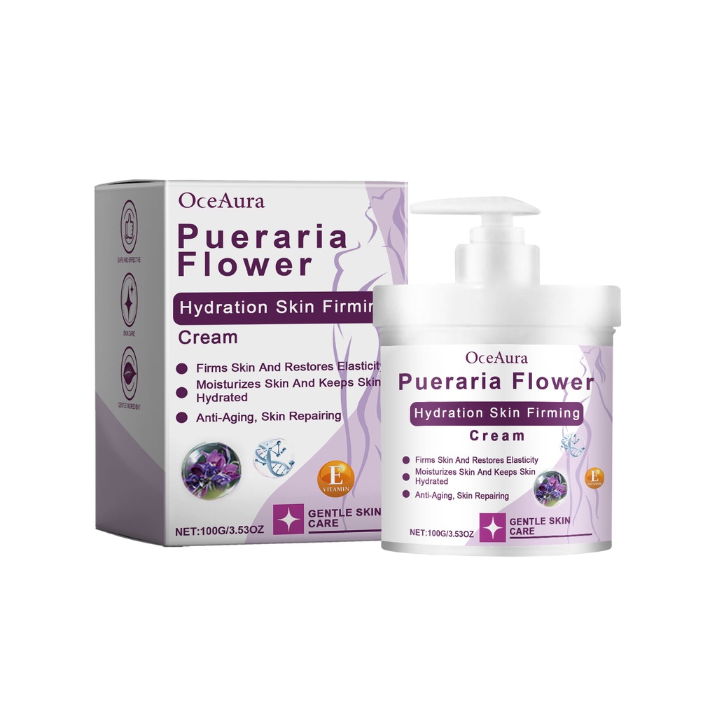 Kem dưỡng ẩm hoa Pueraria OceAura, cung cấp độ ẩm, tái tạo, làm sáng, làm mới và giảm khô da
