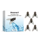 HozoneX Mồi Câu Cá Giả Simulation Móc Mồi Mềm Bionic Insect Móc Câu Mồi Miệng Ngựa Thanh Trắng