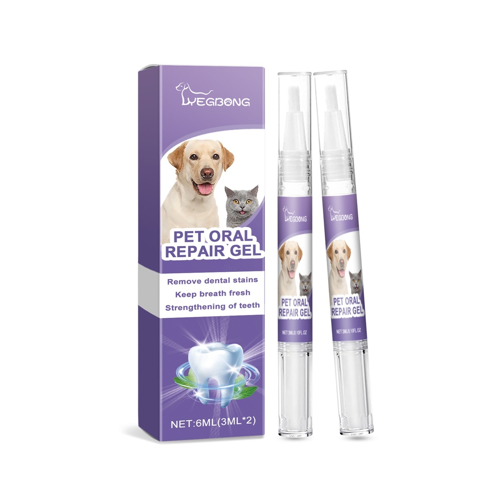 Yegbong Pet Oral Care Gel Gel chăm sóc miệng cho chó và mèo, chăm sóc làm sạch hơi thở hôi, cao răng tươi