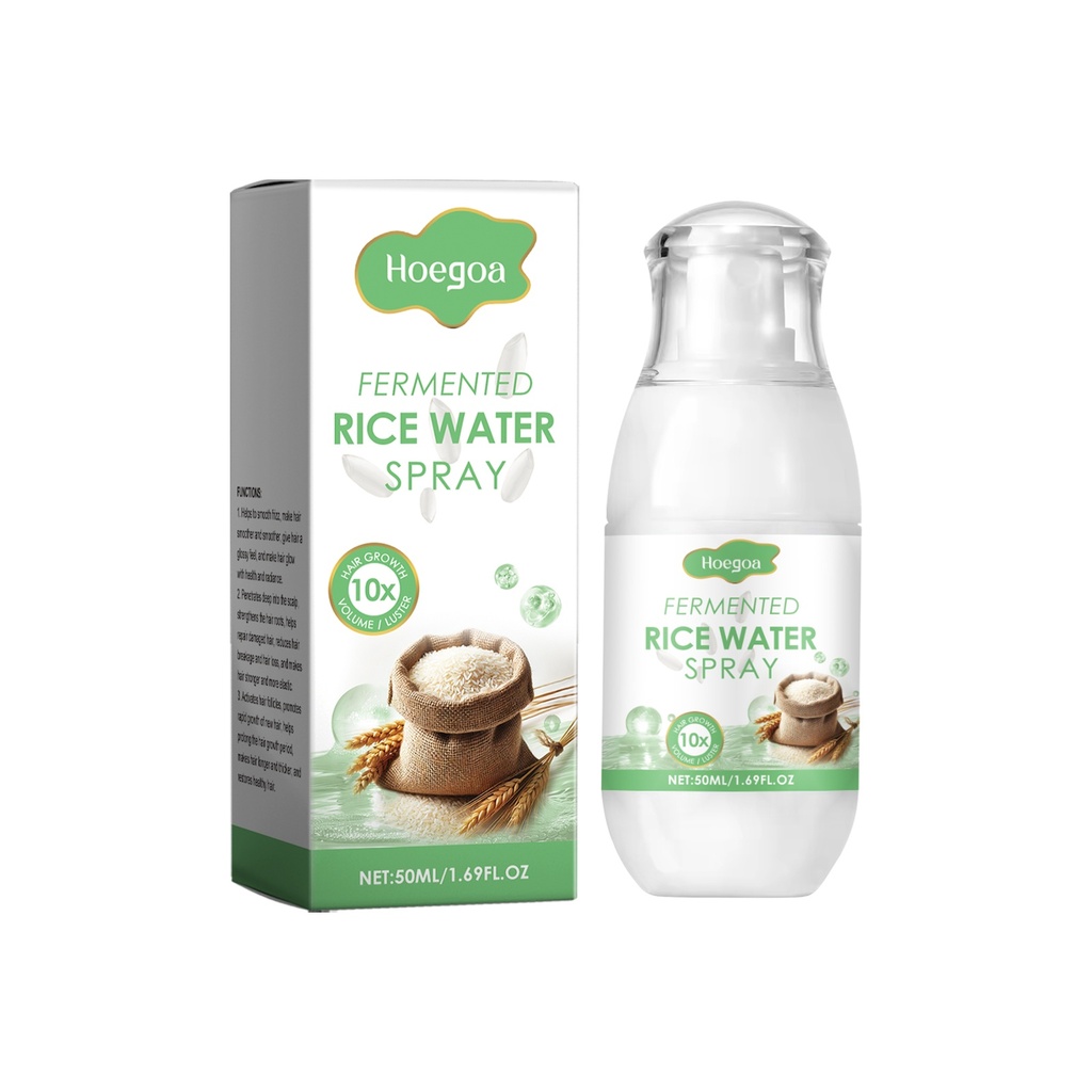 Xịt điều trị tóc bằng nước gạo thảo dược Hoegoa, sửa chữa da đầu, nuôi dưỡng tóc khô và giúp tóc mềm mại.