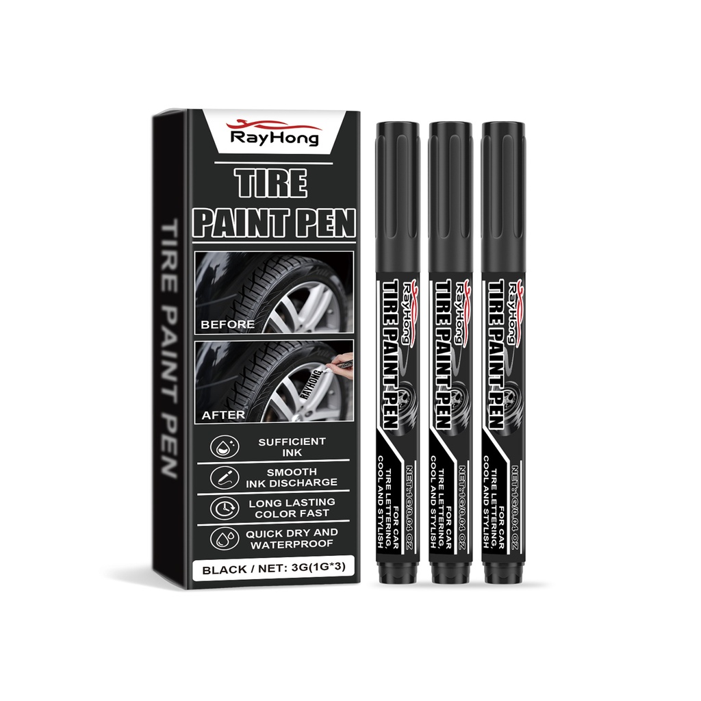 Rayhong Bút Sơn Lốp Xe Hơi Hình Họa Nước Bền Đẹp Bút Dầu