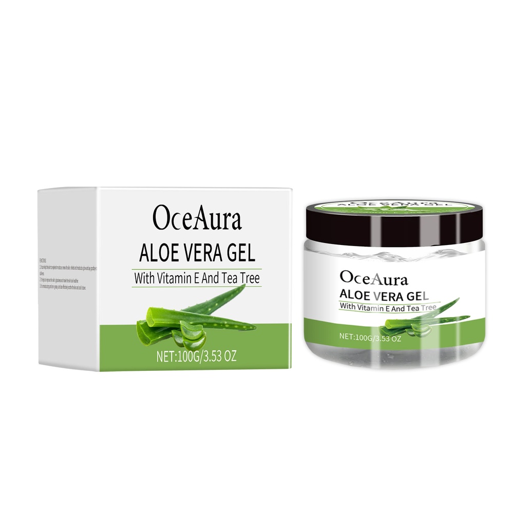 OceAura Gel Lô Hội Tea Tree, Tẩy Rửa, Cấp Ẩm, Sửa Chữa, Cấp Ẩm, Cấp Nước, Căng Bóng Và Làm Sạch Da Gel Lô Hội