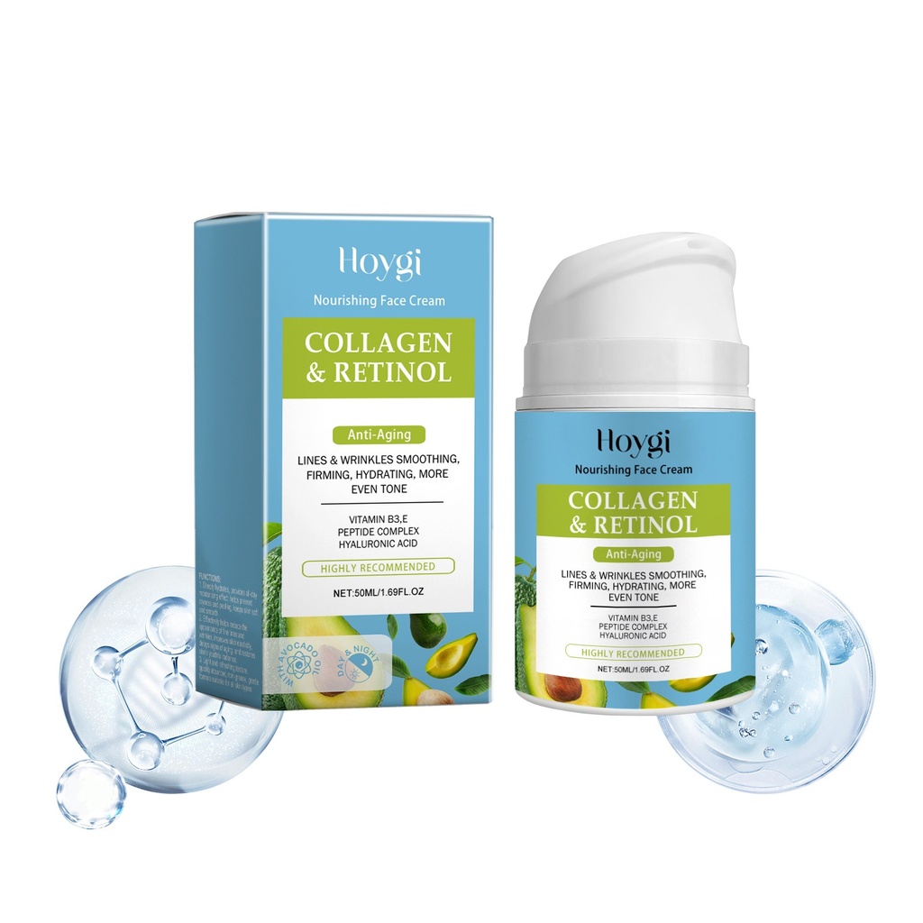 Kem Dưỡng Ẩm Collagen Hoygi Cung Cấp Ẩm Và Dưỡng Ẩm Cho Da Mặt Với Kem Dưỡng Mềm Giảm Nếp Nhăn