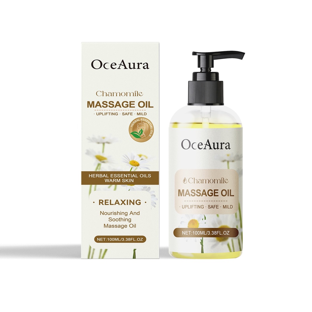 Dầu thiết yếu cho cơ thể chamomile OceAura, hydrat hóa và xoa bóp để giữ ẩm lâu dài