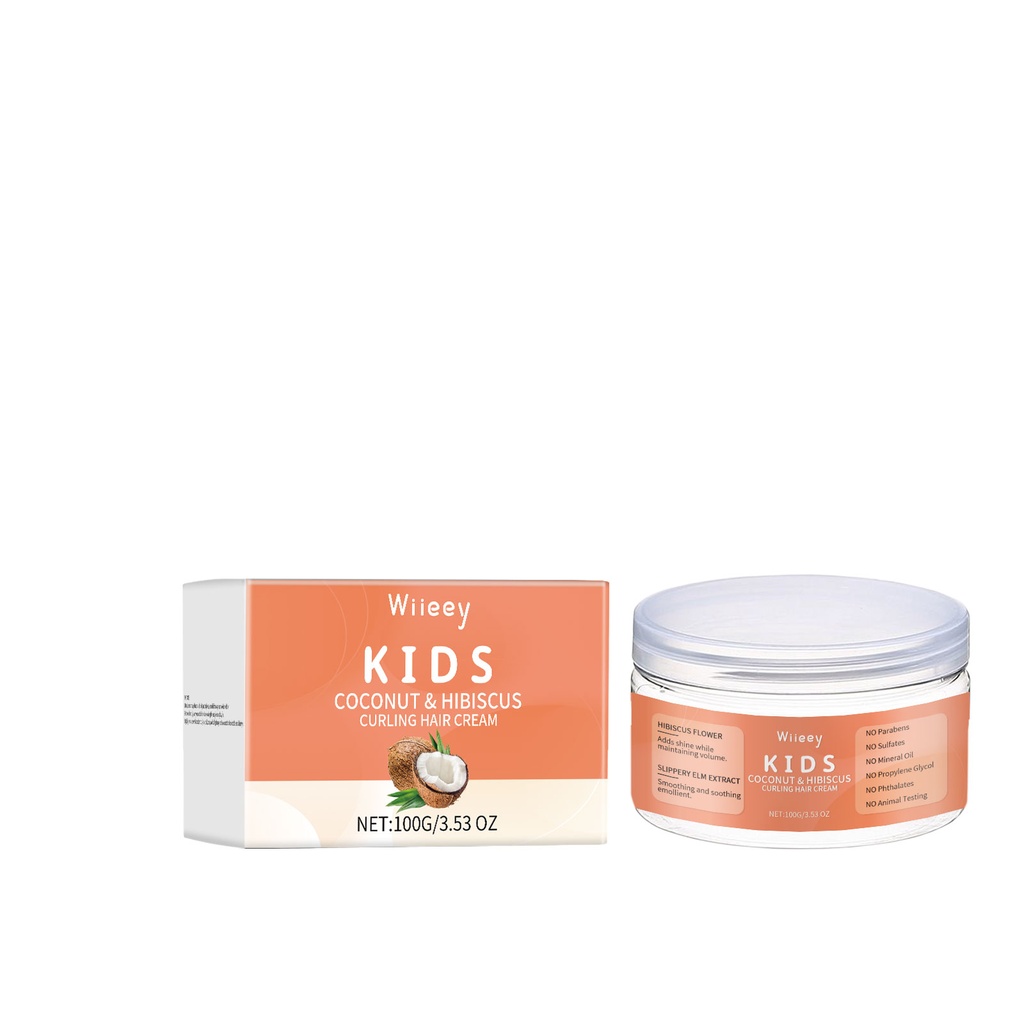 Wiieey Kem Tạo Kiểu Tóc Trẻ Em Dinh Dưỡng Sửa Chữa Kéo Dài Kem Tạo Kiểu Tóc