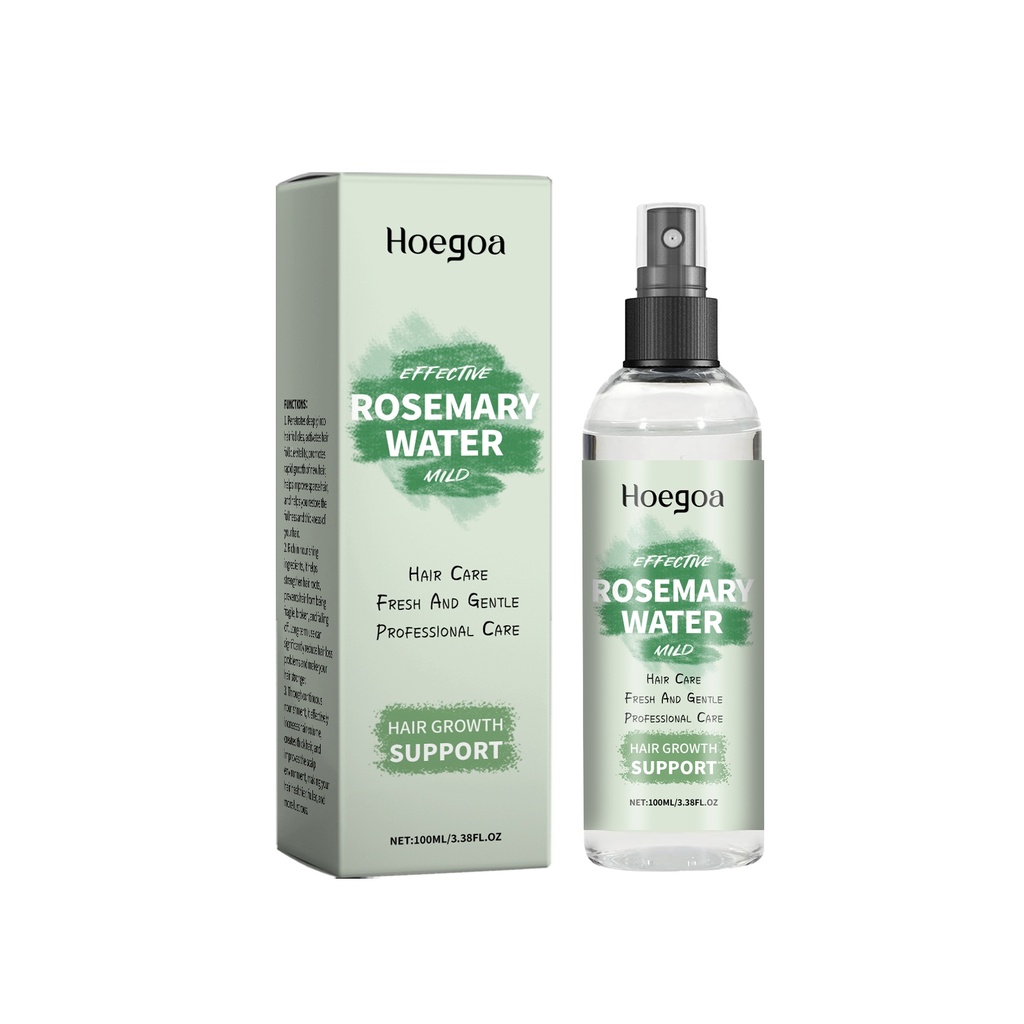 Xịt điều trị tóc hương Rosemary Hoegoa, xịt dưỡng ẩm nhẹ nhàng, xịt điều trị tóc chắc khỏe bóng mềm