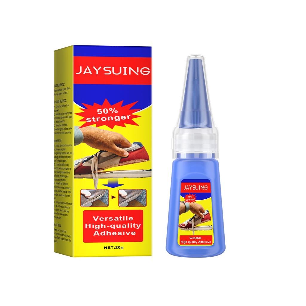 Keo 401 Jaysuing, sửa chữa kính ceramide cho đế giày da, keo đa chức năng gia đình