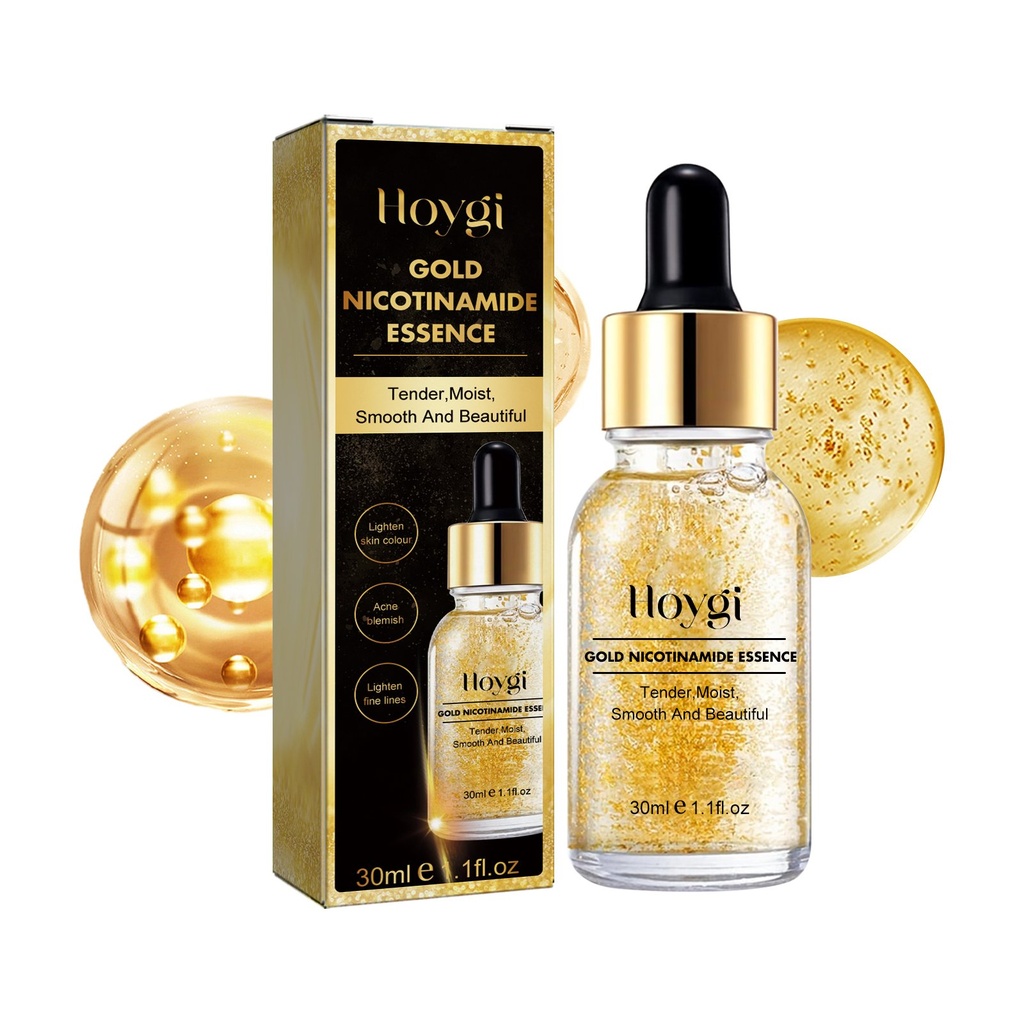 Sérum Nicotinamide Vàng 24k Hoygi Làm Sáng Các Vết Tối Và Các Đường Nhỏ, Khôi Phục Da Tối, Làm Sáng và Trẻ Hóa Da