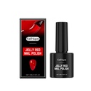 Eelhope Red Jelly Nail Polish Bám Lâu Khô Nhanh Màu Gel Trong Suốt Đỏ Nude Bám Dính Nước