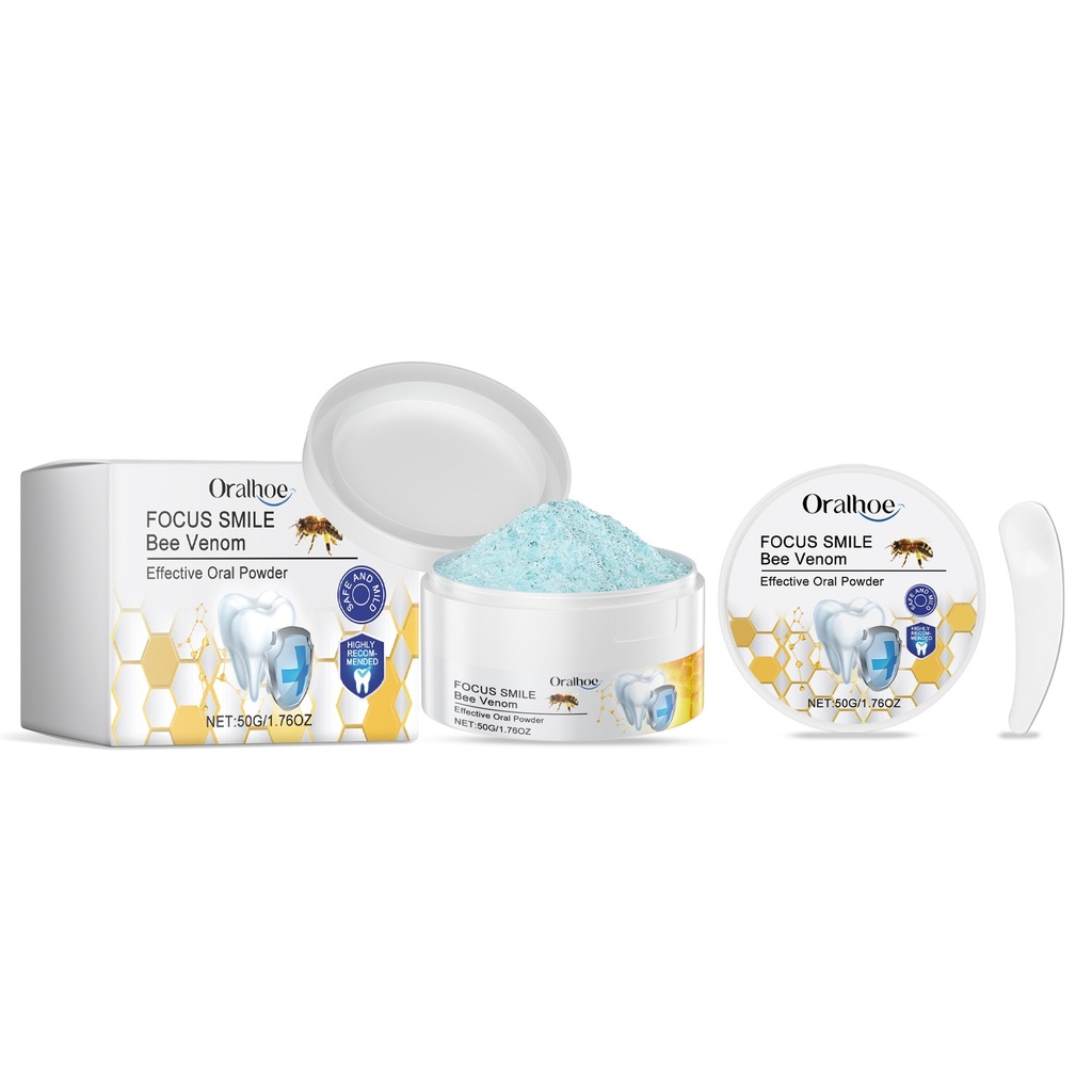 Bột làm sạch răng miệng Oralhoe, thơm miệng, loại bỏ mùi hôi, làm sạch răng, loại bỏ vết bẩn, chăm sóc vệ sinh miệng sáng bóng