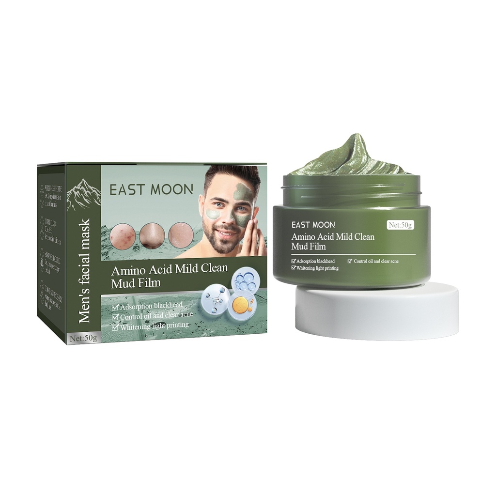 East Moon Amino Acids Gentle Cleansing Mud Film Gentle Cleansing Acne-Removing Blackheads Pore Shrinking Amino Acids