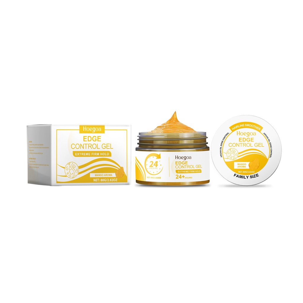 Gel tạo kiểu tóc Hoegoa Yellow Mango, Gel tạo kiểu tự nhiên Waxy Lanugo với mái.