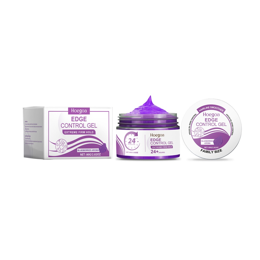 Gel tạo kiểu tóc Hoegoa Purple Acai, Kiểu tóc tự nhiên cho tóc mái bị rách, Gel mượt mà và bền