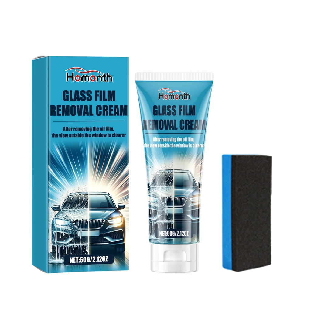 Nước rửa kính xe hơi Homonth, nước rửa phim dầu xe kính và kính chắn gió trong suốt